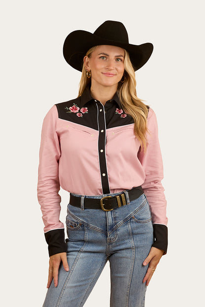 Bellingen Womens Western Shirt - Rosey Pink
