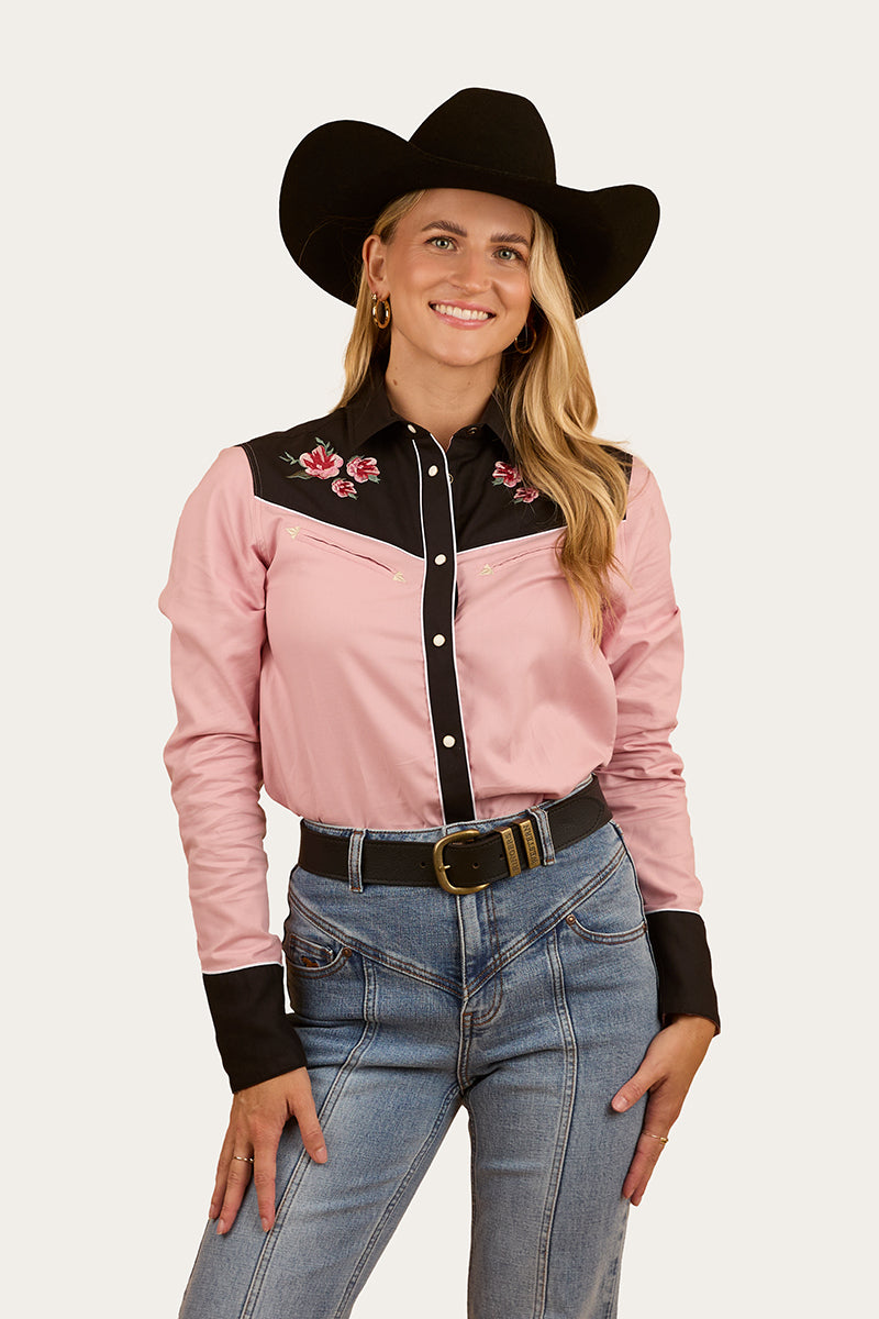 Bellingen Womens Western Shirt - Rosey Pink