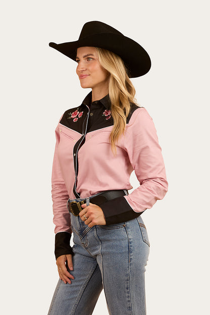 Bellingen Womens Western Shirt - Rosey Pink