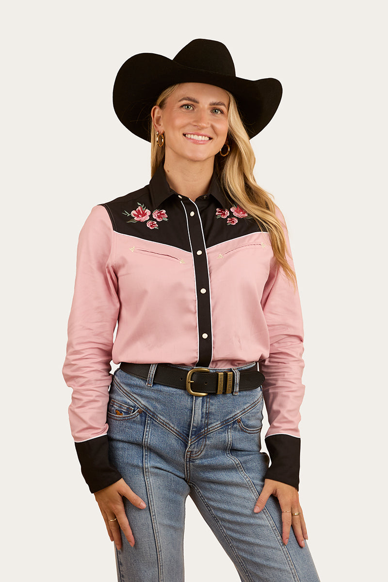 Bellingen Womens Western Shirt - Rosey Pink