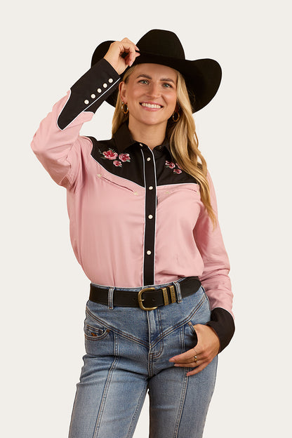 Bellingen Womens Western Shirt - Rosey Pink