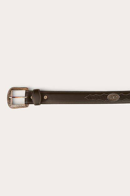 Cattleman Belt - Black / Silver