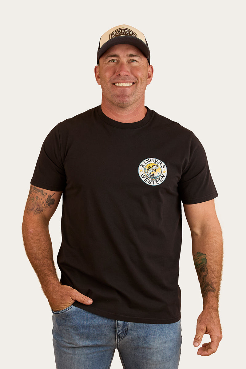 Big Catch Mens Loose Fit T-Shirt - Black
