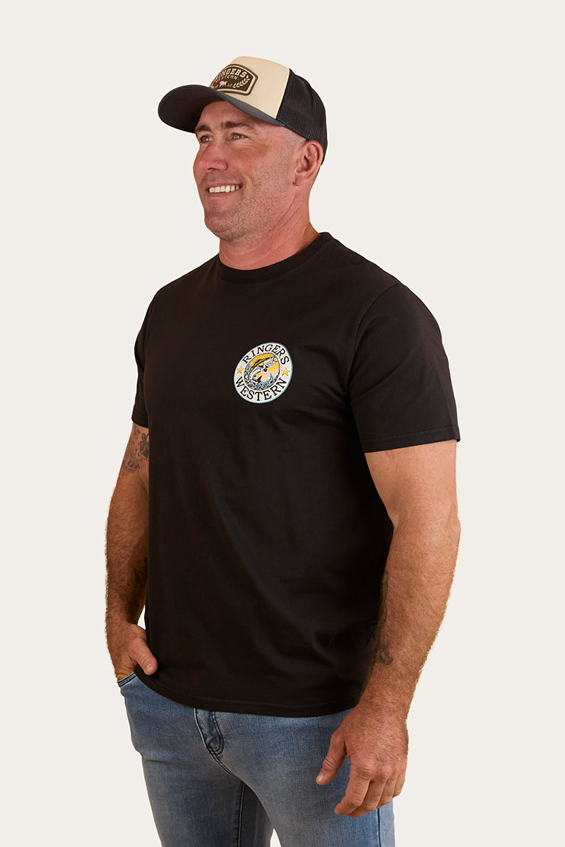 Big Catch Mens Loose Fit T-Shirt - Black