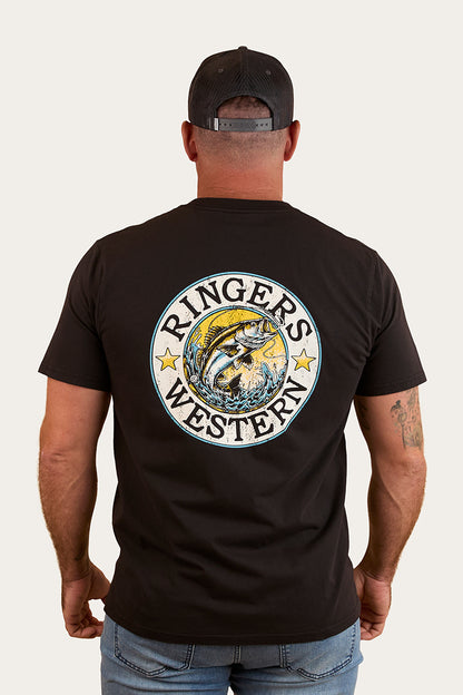 Big Catch Mens Loose Fit T-Shirt - Black