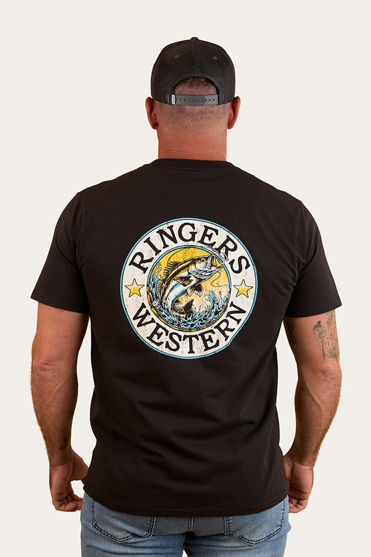 Big Catch Mens Loose Fit T-Shirt - Black