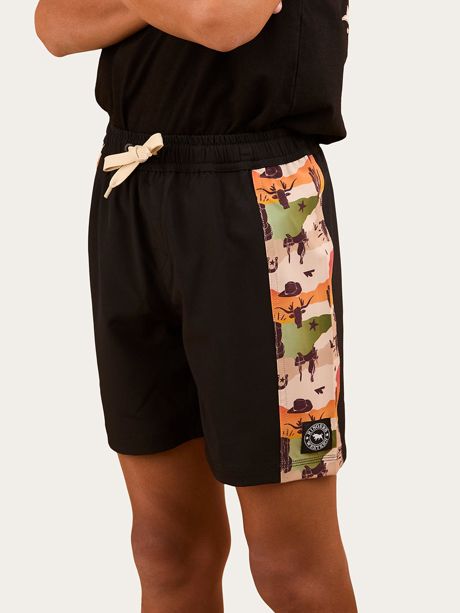 Briggsy Boys Swim Short - Black