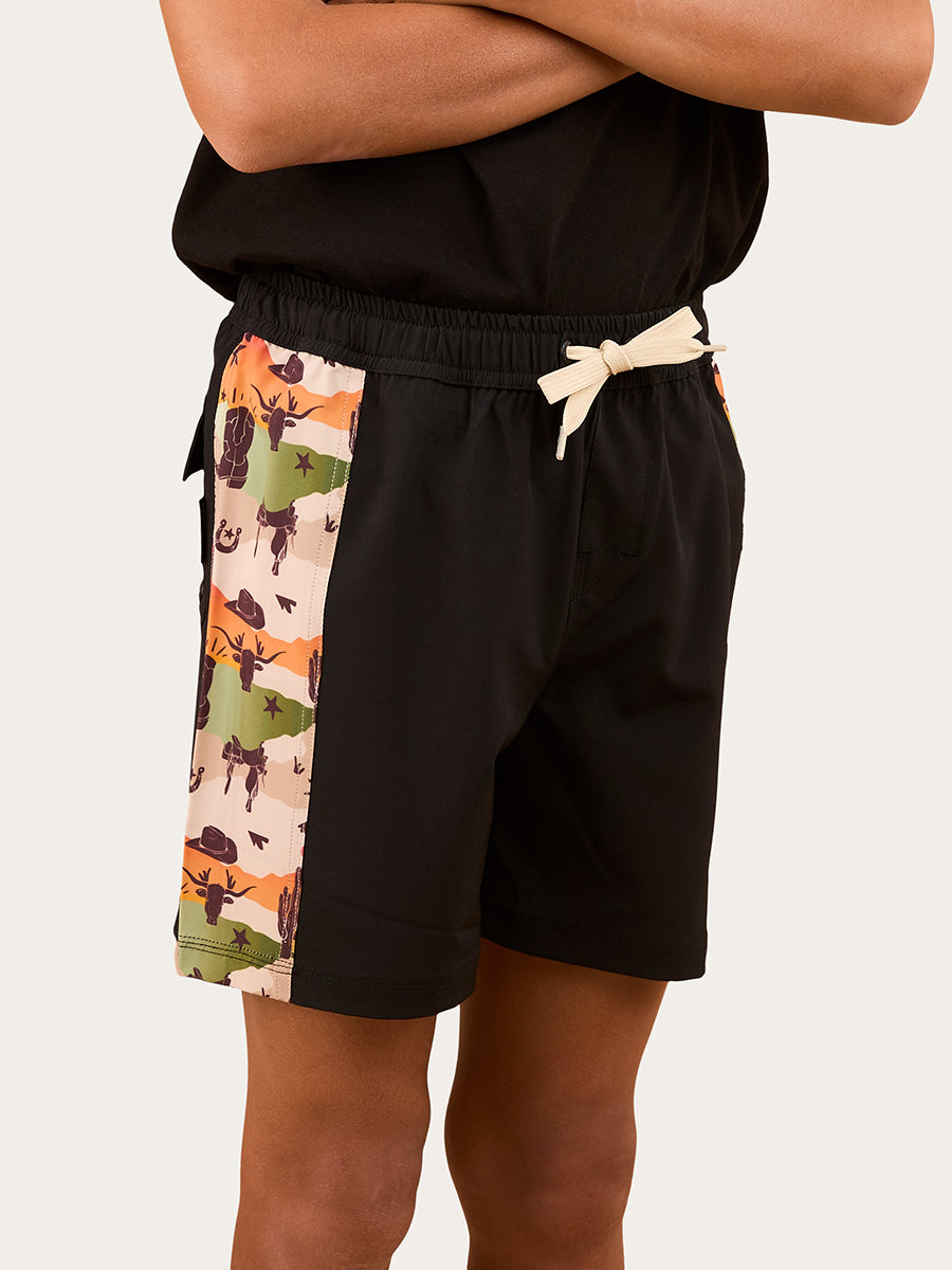 Briggsy Boys Swim Short - Black