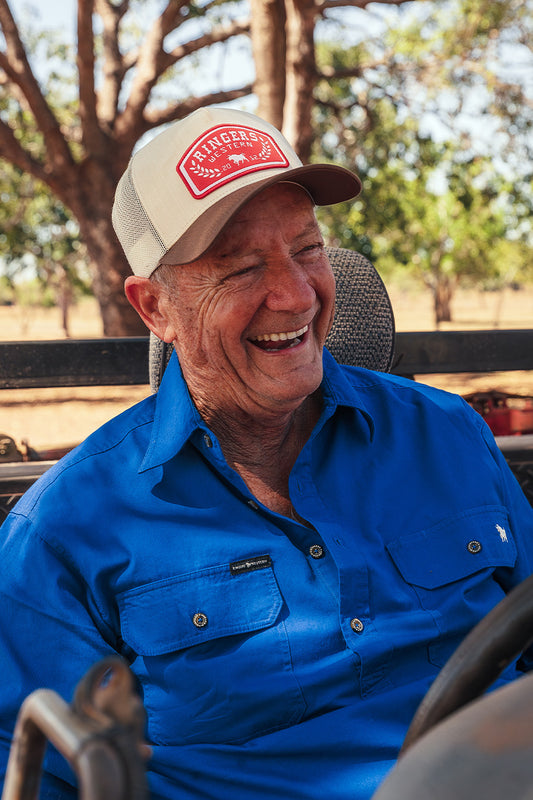 Wheatbelt Trucker - Off White / Chocolate