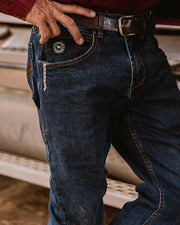 Mens Dark Blue Jeans