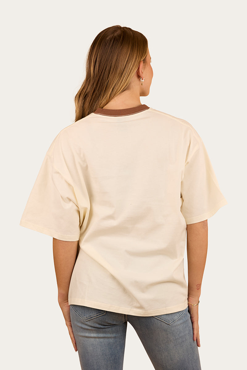 Cody Womens Oversized T-Shirt - Bone