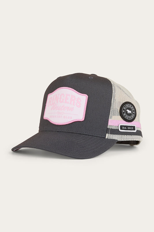 Country Club Deep Fit Trucker Cap - Ballet Pink / Charcoal