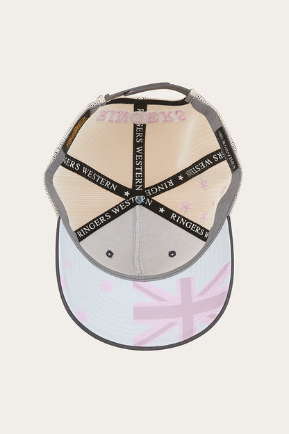 Country Club Deep Fit Trucker Cap - Ballet Pink / Charcoal