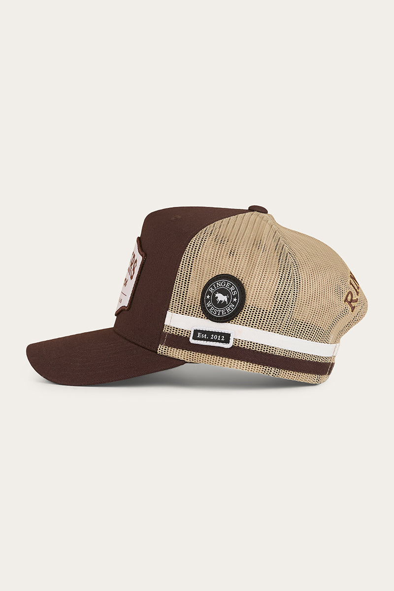 Country Club Deep Fit Trucker Cap - Saddle Brown