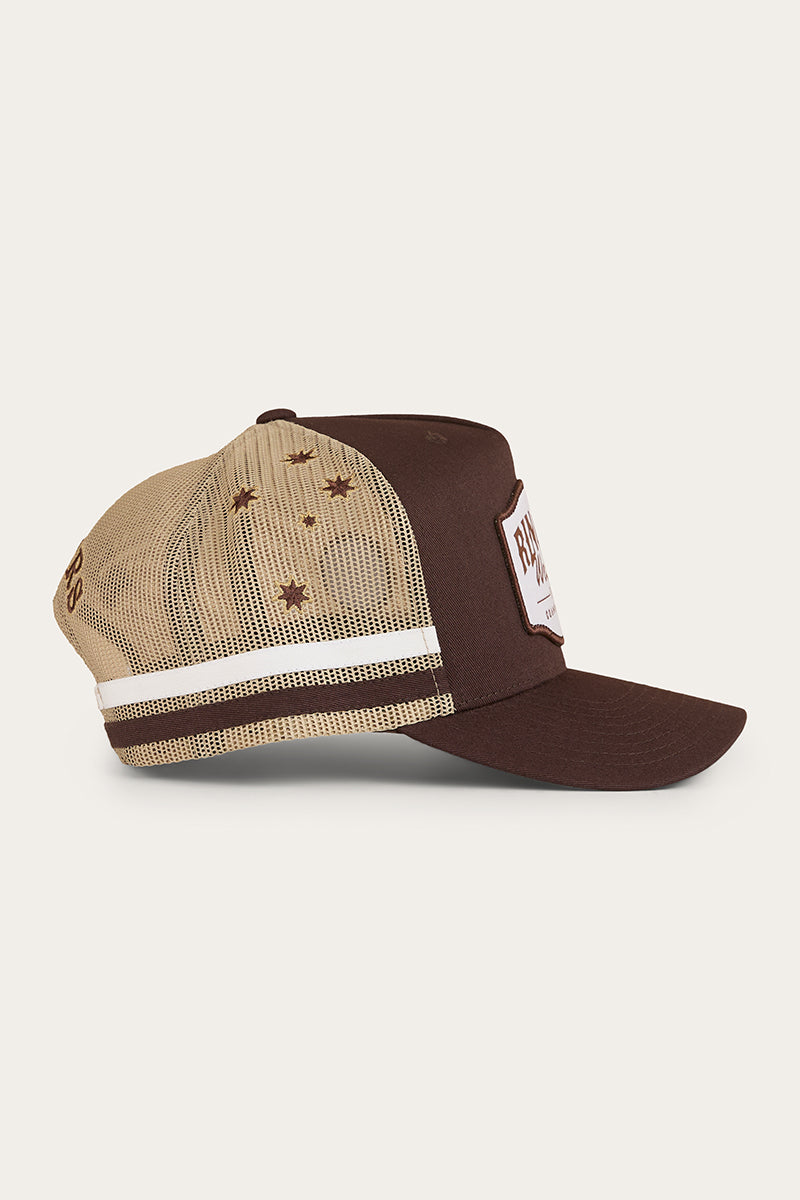 Country Club Deep Fit Trucker Cap - Saddle Brown