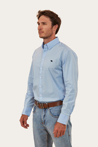 Longreach Mens Plain Dress Shirt - Sky Blue