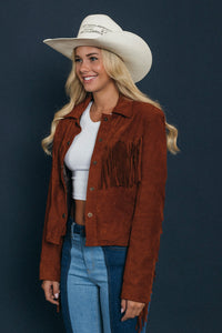 Drifter Womens Leather Jacket Tan