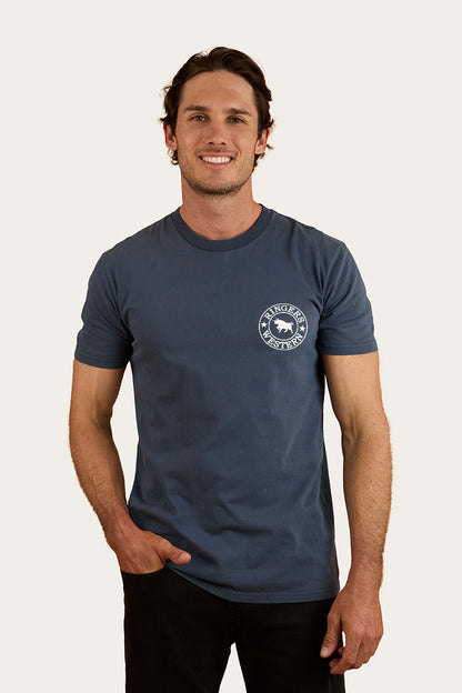 Chasin' Tail Mens Stock Fit T-Shirt - Washed Navy