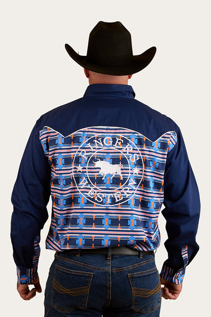 Friday Night Mens Limited Edition Work Shirt - Navy