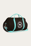 Gundagai Duffle Bag - Black / Turquoise