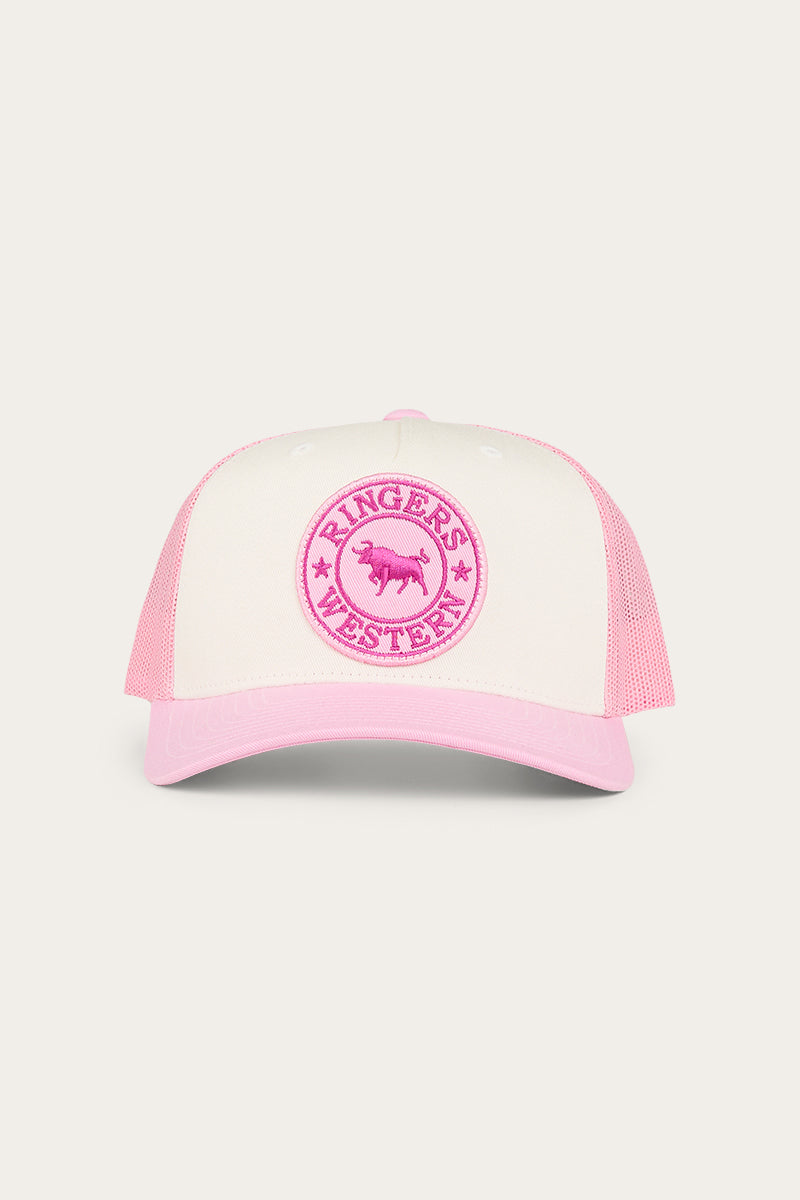 Signature Bull Kids Trucker Cap - Pastel Pink