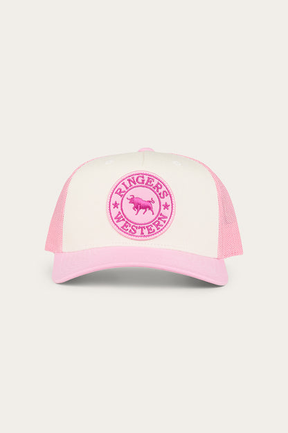 Signature Bull Kids Trucker Cap - Pastel Pink