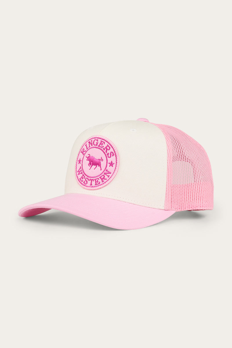 Signature Bull Kids Trucker Cap - Pastel Pink