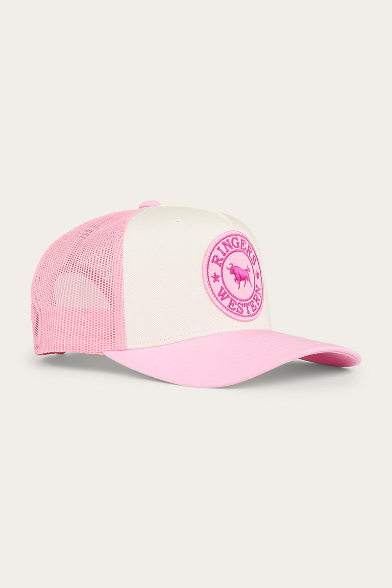 Signature Bull Kids Trucker Cap - Pastel Pink