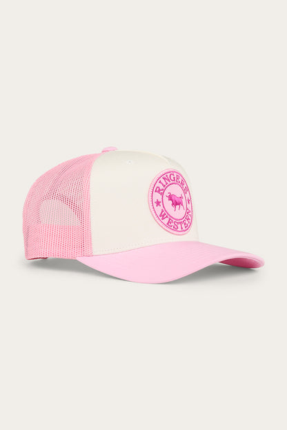 Signature Bull Kids Trucker Cap - Pastel Pink