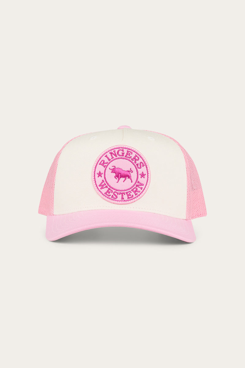 Signature Bull Kids Trucker Cap - Pastel Pink