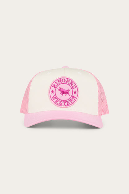Signature Bull Kids Trucker Cap - Pastel Pink