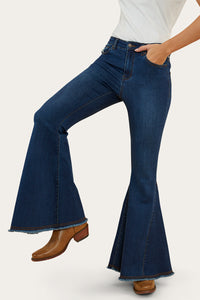 Fields Womens Super Flare Jean - Classic Blue