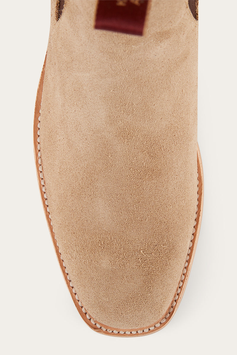 Kununurra Mens Boot Beige Suede Ringers Western