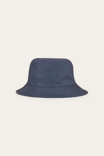 Mini Cowboy Kids Reversible Bucket Hat - Yale Blue