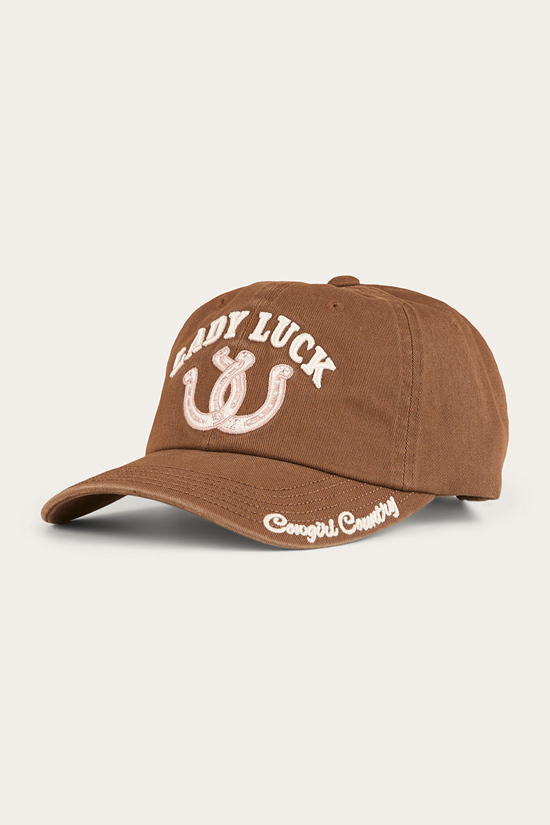 Lady Luck Baseball Cap - Saddle Brown