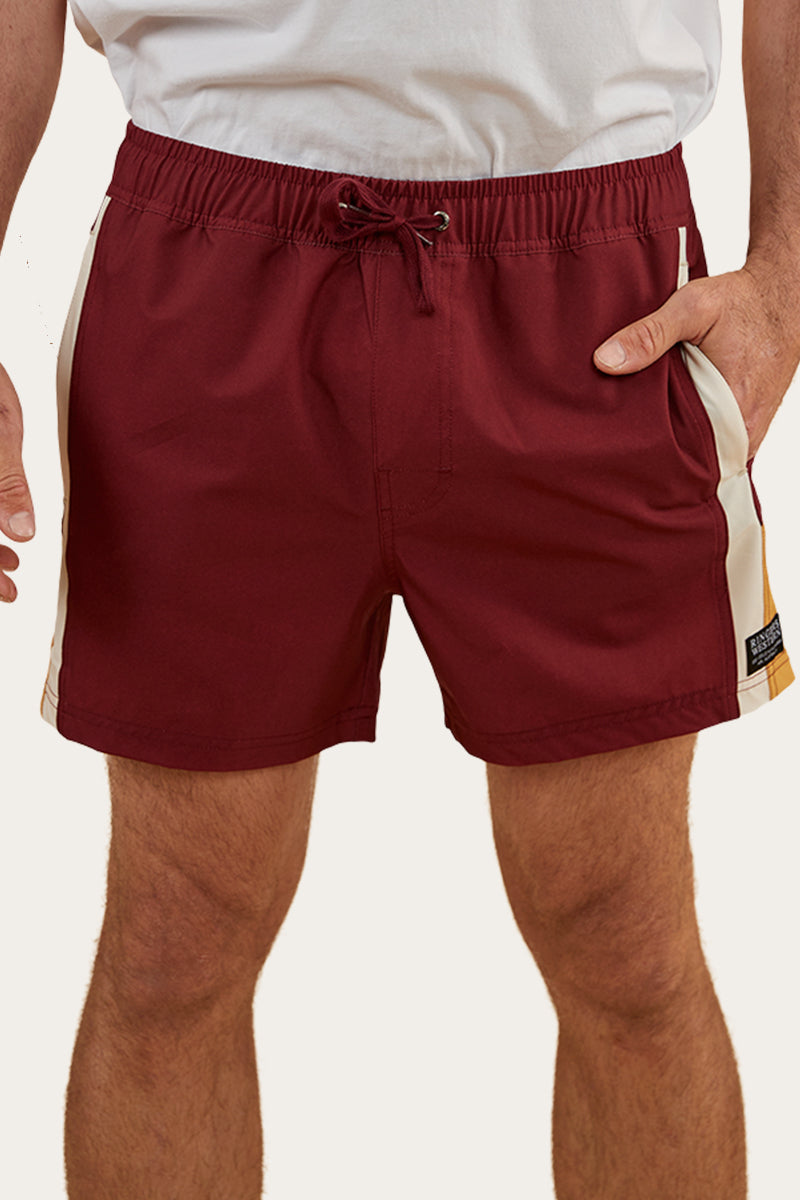 Rally Mens Swim Short - Burgundy