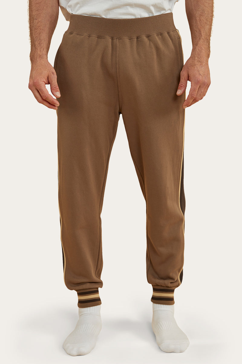 ◆AAKAM◆ Western Piping Track Pants Brown Mens Track Pants & Joggers - Ringers Western