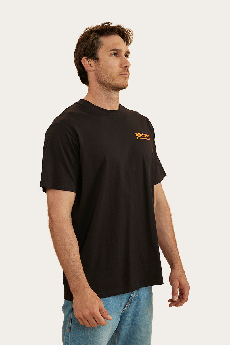 Squadron Mens Loose Fit T-Shirt - Black/Camo