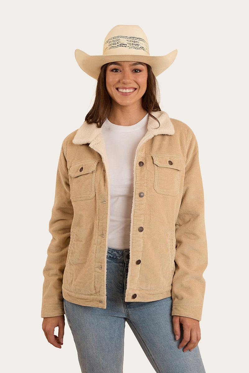 Mayfield Womens Cord Jacket - Dark Sand