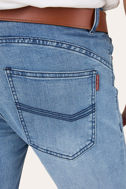 Mitchell Mens Straight Leg Jean - Light Blue