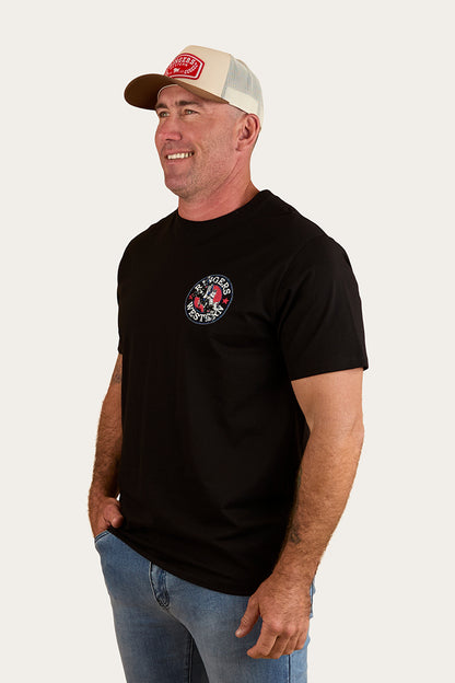 Bucking Bull Mens Loose Fit T-Shirt - Black