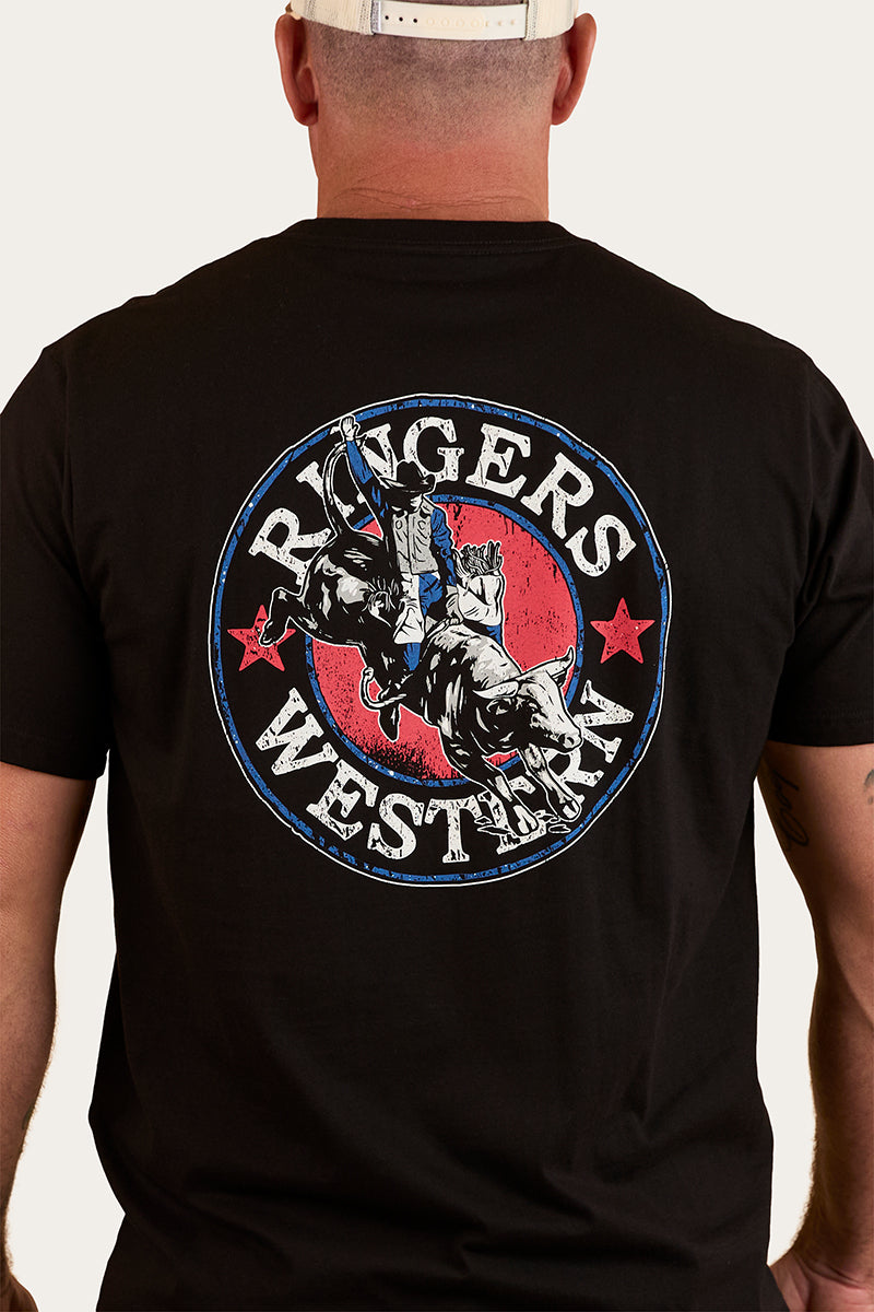 Bucking Bull Mens Loose Fit T-Shirt - Black