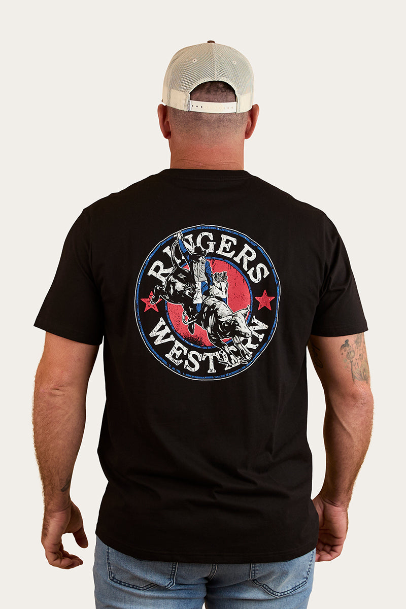 Bucking Bull Mens Loose Fit T-Shirt - Black
