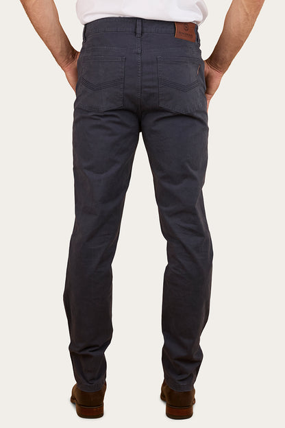 Avondale Mens 5 Pocket Stretch Drill Jeans - Steel Blue