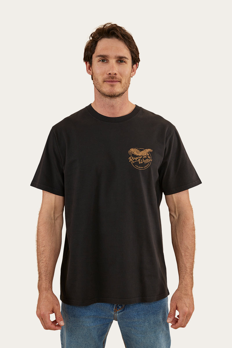 Ringers Eagle Mens Loose Fit T-Shirt - Black