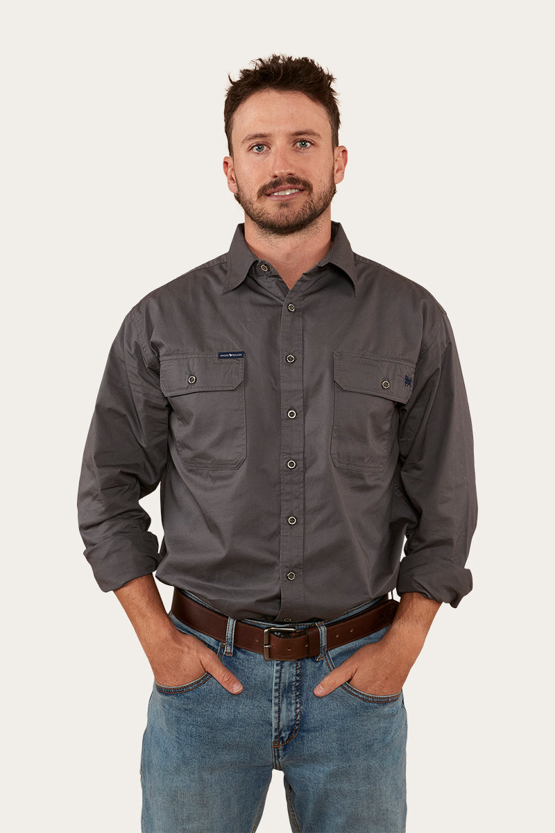 King River Mens Full Button Work Shirt Magnum