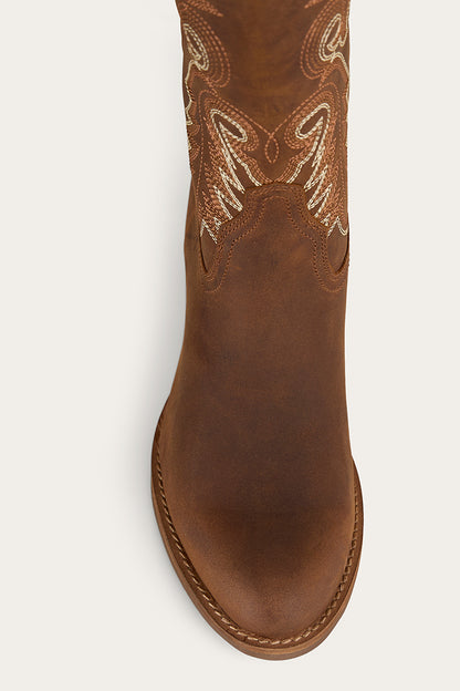 Lainey Womens Tall Western Boot - Brown