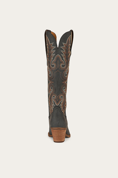 Lainey Womens Tall Western Boot - Black