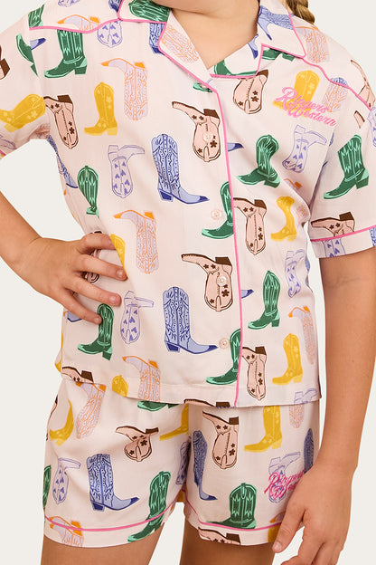 Bianca Kids Short Pyjama Set - Barely Pink