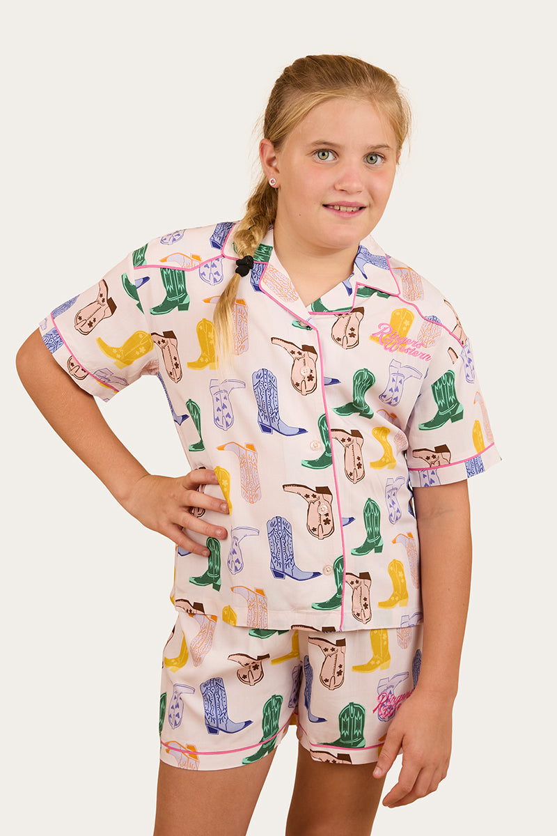 Bianca Kids Short Pyjama Set - Barely Pink